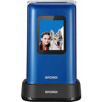 BRONDI AMICO PREZIOSO NERO, BLU, VIOLA – CELLULARE PER ANZIANI CON TASTI GRANDI, BASE DI RICARICA E TASTO SOS | TECNOSOLUZIONISHOP