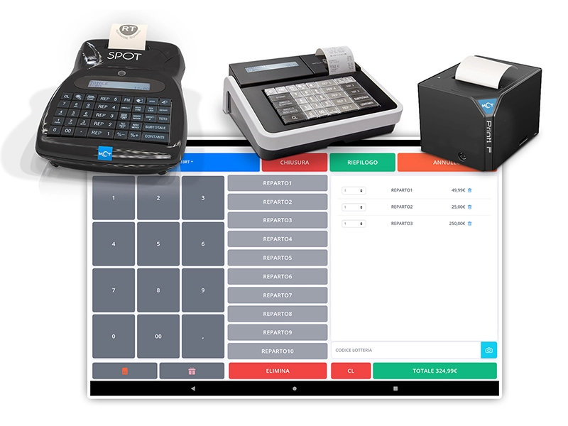 SPOT R RT – RCH REGISTRATORE TELEMATICO PER NEGOZI E ATTIVITÀ COMMERCIALI, INVIO CORRISPETTIVI AGENZIA DELLE ENTRATE, AFFIDABILE E FACILE DA USARE