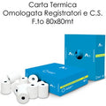 ROTOLI REGISTRATORE DI CASSA 80X80 55 GR. – CARTA TERMICA OMOLGATA CONFEZIONE DA 50 PZ, PRONTA ALL’USO, QUALITÀ PROFESSIONALE